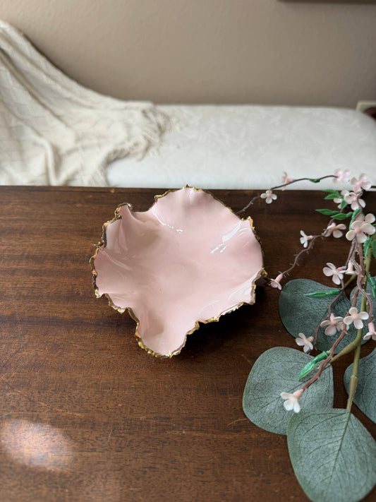 Gold Rim Mini Blossom Bowl