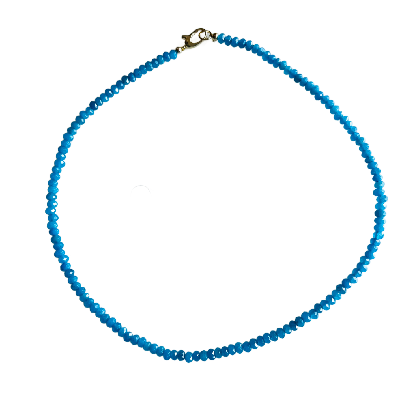 Dainty Candy Gemstone Necklace: White