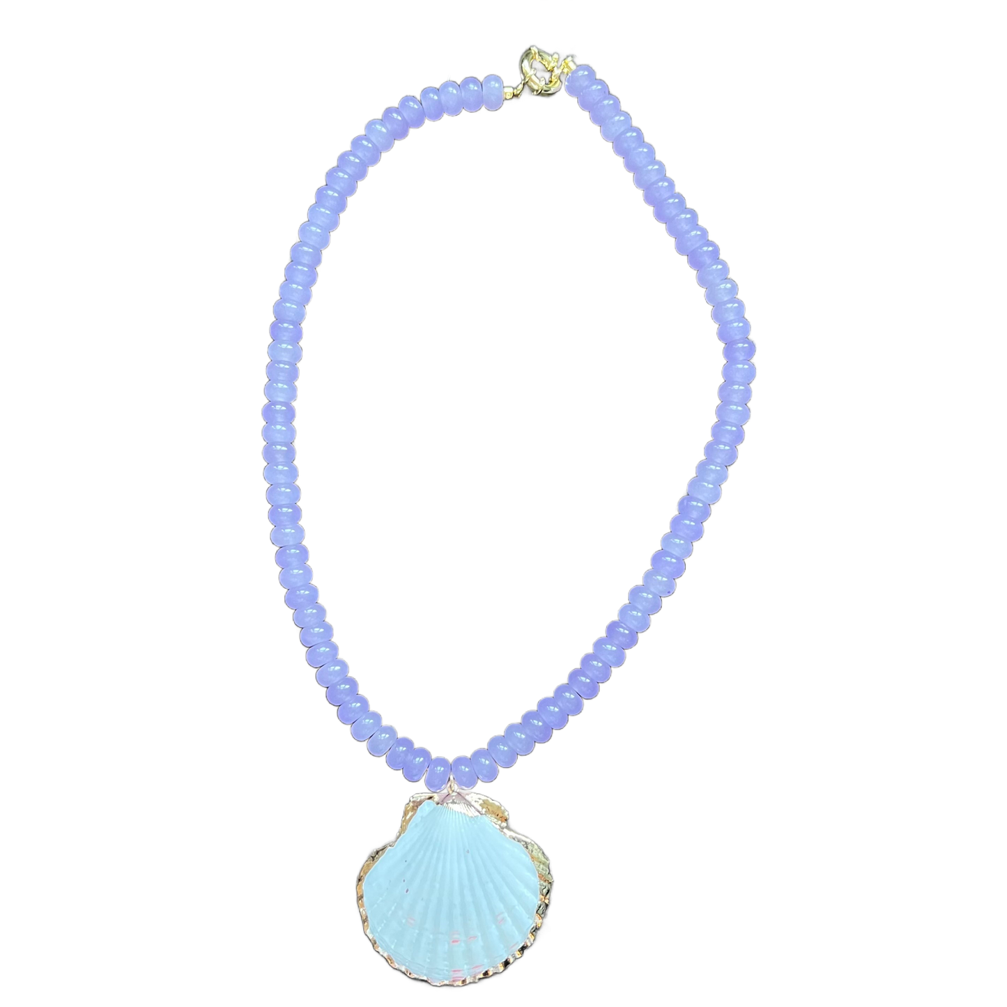 The Sea Shell Candy Necklace: Marsh Green
