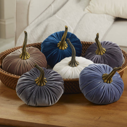 Pumpkin Large Velvet, Fall Mantel Decor, Halloween Table: Leopard