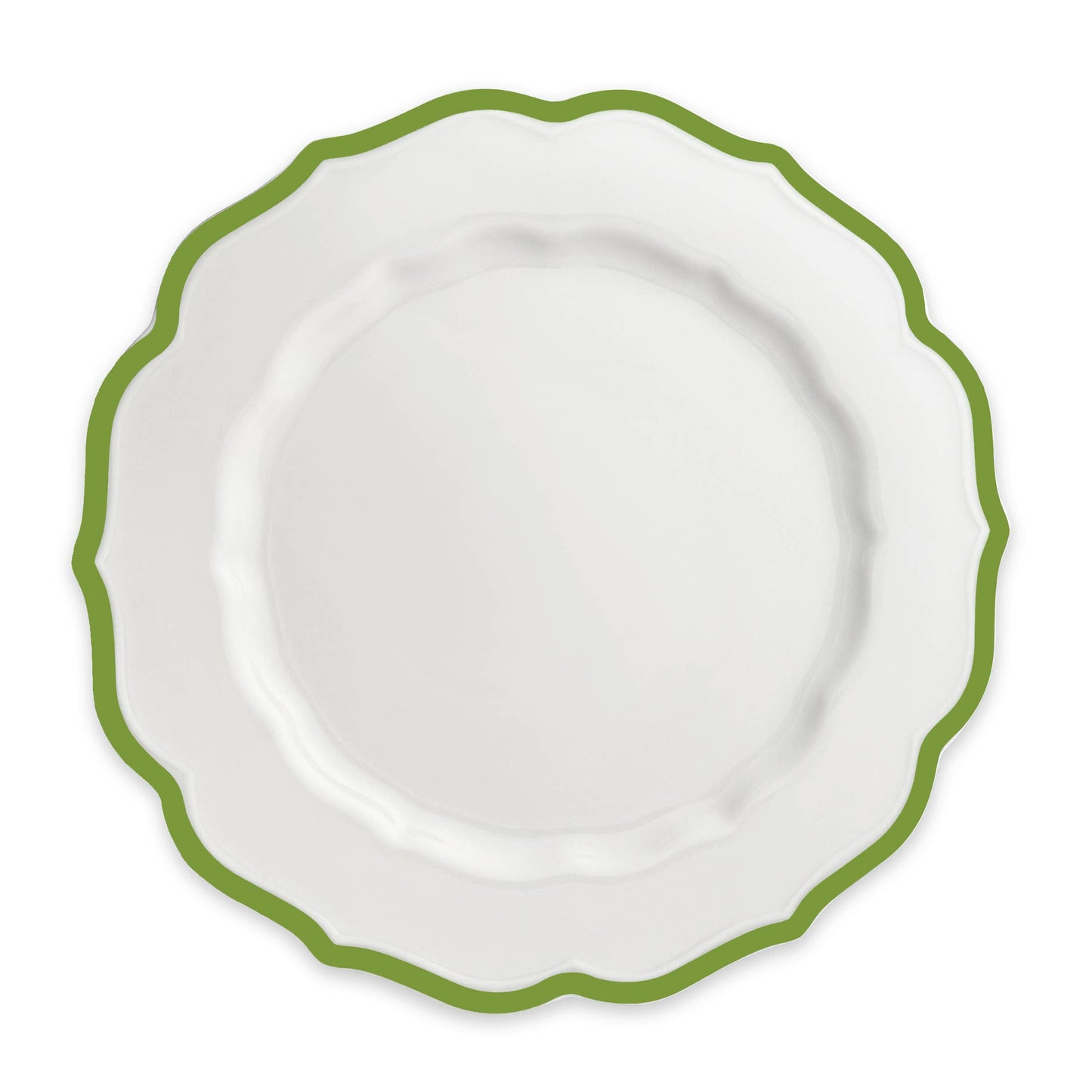 Stella Scalloped Verde Dinner Plate