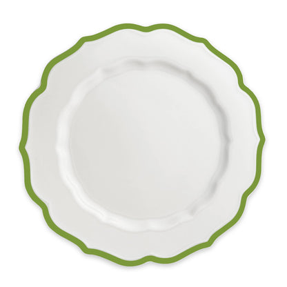 Stella Scalloped Verde Dinner Plate