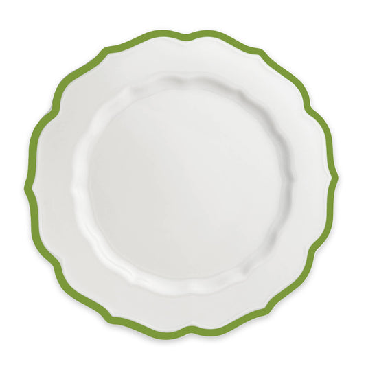 Stella Scalloped Verde Dinner Plate