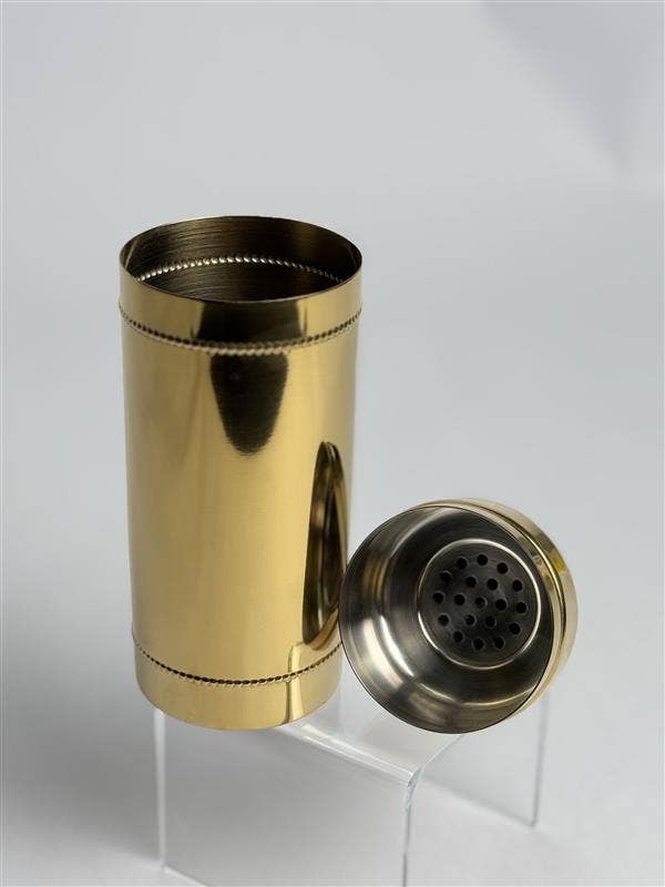 Beaded Gold Cocktail Shaker