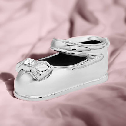 Baby Silver Plate Girl Mary Jane Shoe Room to Engrave