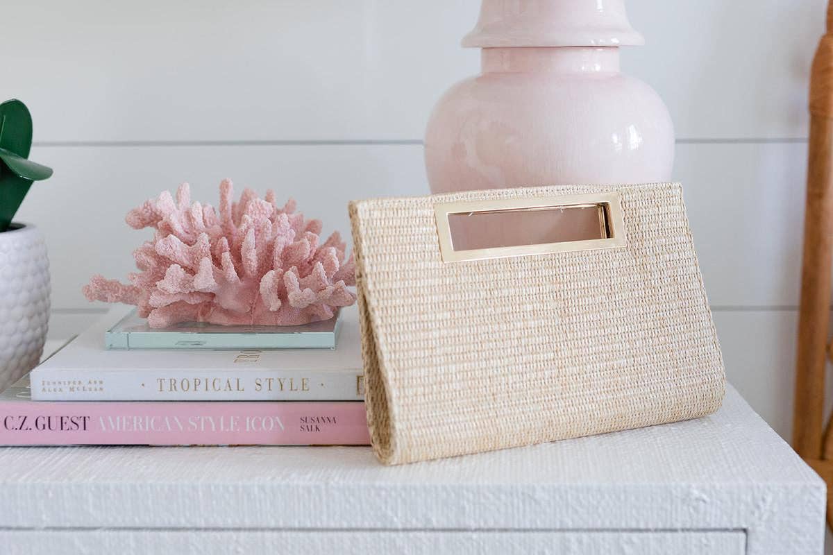 Chloe Clutch - Straw- WS