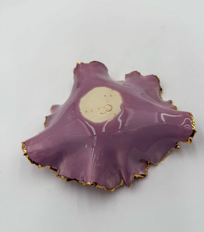 Gold Rim Mini Blossom Bowl