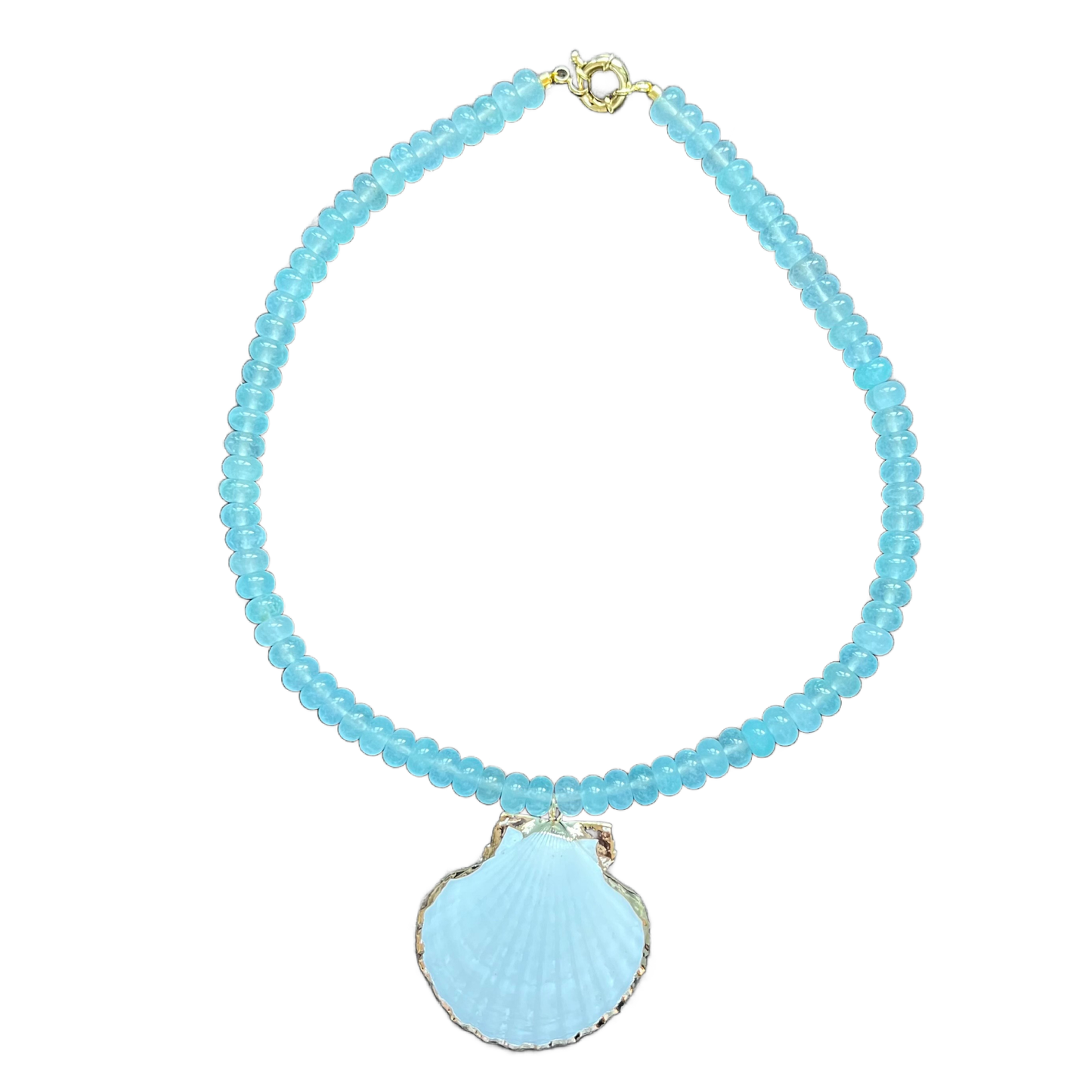 The Sea Shell Candy Necklace: Blue Ocean
