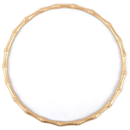 Gracie Round Bamboo Charger White