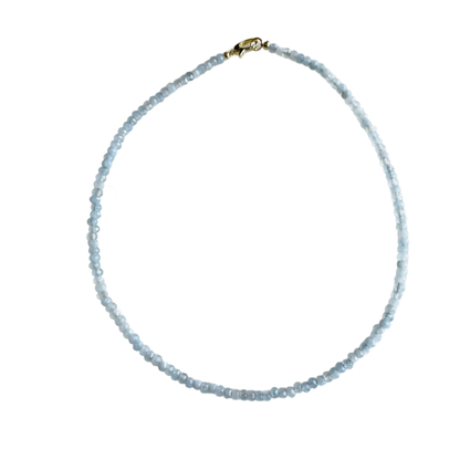 Dainty Candy Gemstone Necklace: White