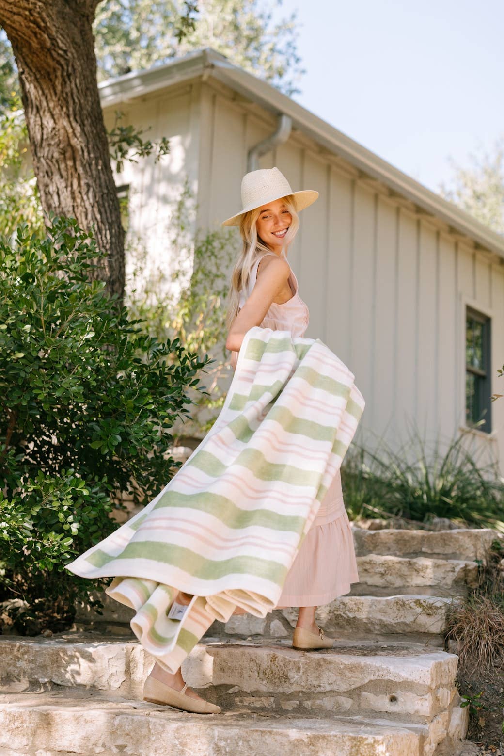 Watercolor Stripe Blanket: Original
