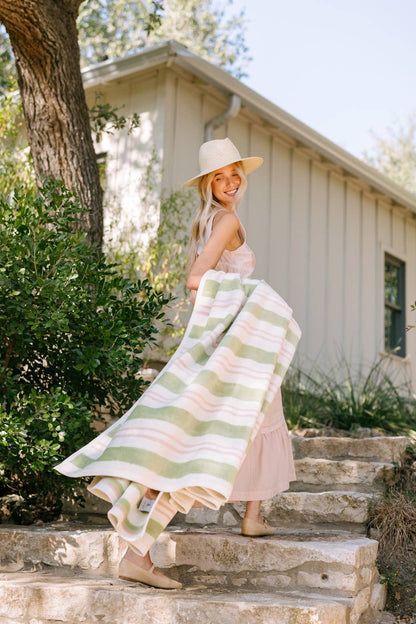 Watercolor Stripe Blanket: Original