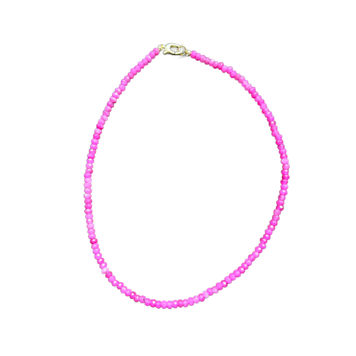 Dainty Candy Gemstone Necklace: Lavender