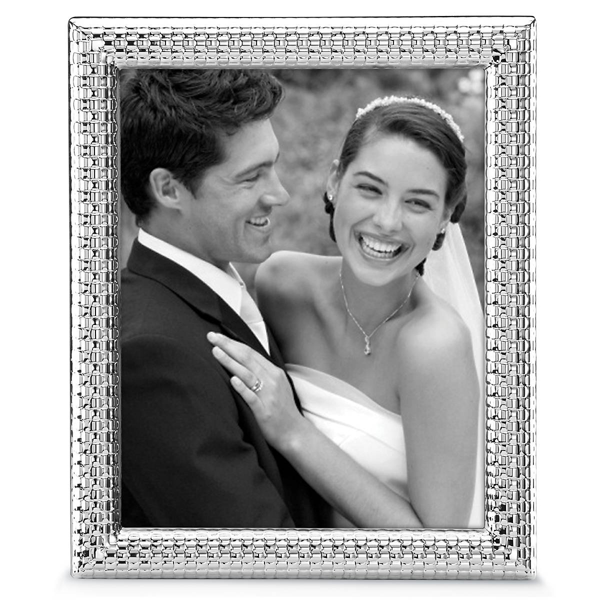 Reed & Barton Watchband Silverplate 8x10 Photo Frame