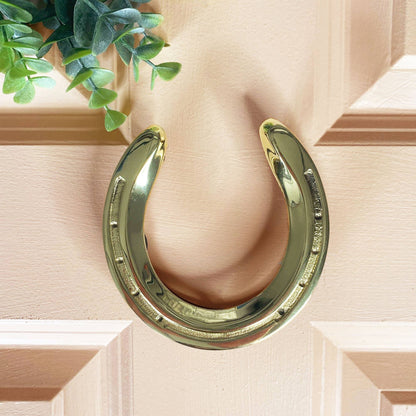 Horseshoe Brass Door Knocker