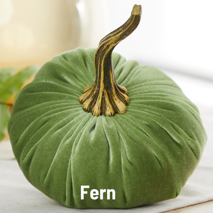 Pumpkin Large Velvet, Fall Mantel Decor, Halloween Table: Leopard