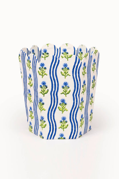 Blue Wastebasket