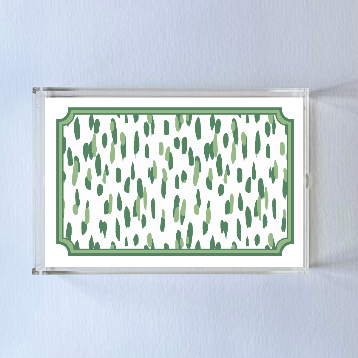 Club House Green Acrylic Tray,  Large