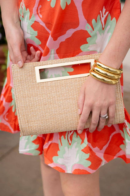 Chloe Clutch - Straw- WS