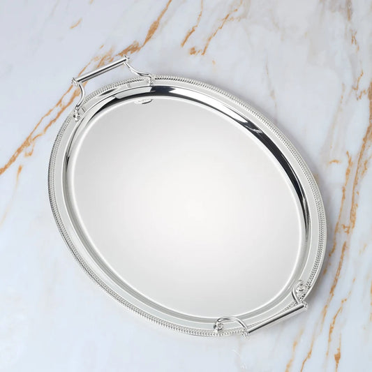 Reed and Barton Oval Silverplate Tray with Handles