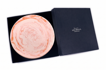 Pink Scallop Resin Cake Stand | Hand-Poured Resin