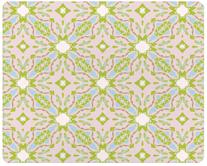 GB7831- Lagos Blush by Laura Park Glass Cutting Board: Small Rectangle(8" x 11")
