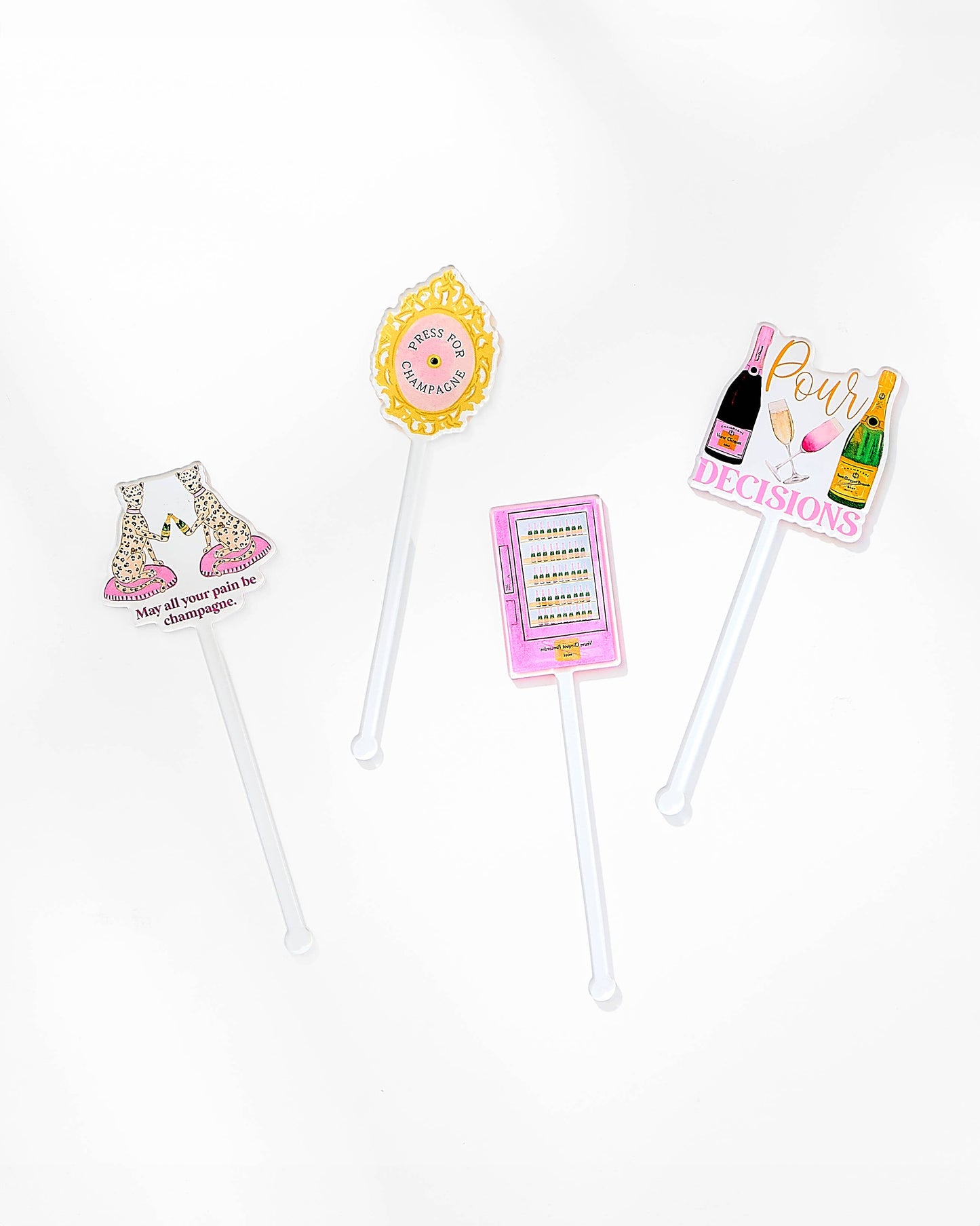 Acrylic Stir Sticks | Girly Girl