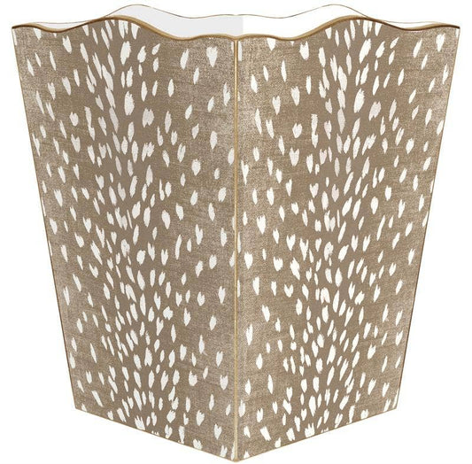 WB9062- Tan  Antelope Wastepaper Basket