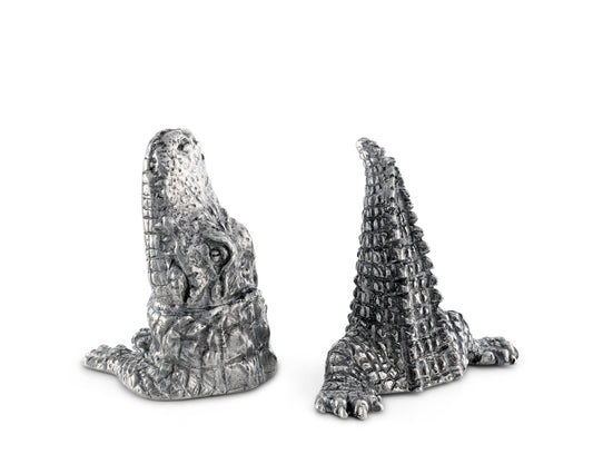 Pewter Alligator Salt & Pepper Set