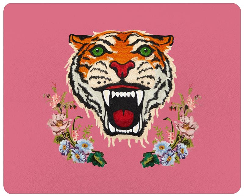 Pink Tiger Glass Cutting Board