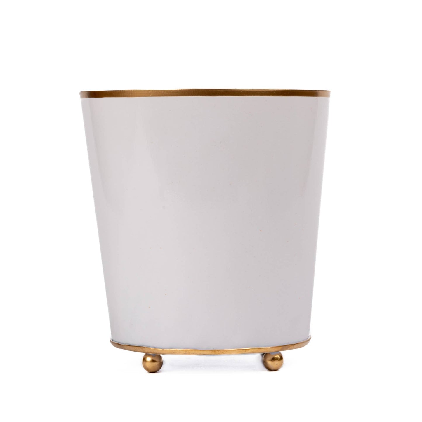 Mattie Round Cachepot Planter: 6 inch / White