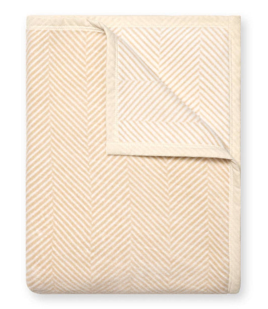 Harborview Herringbone Cream Blanket: Original