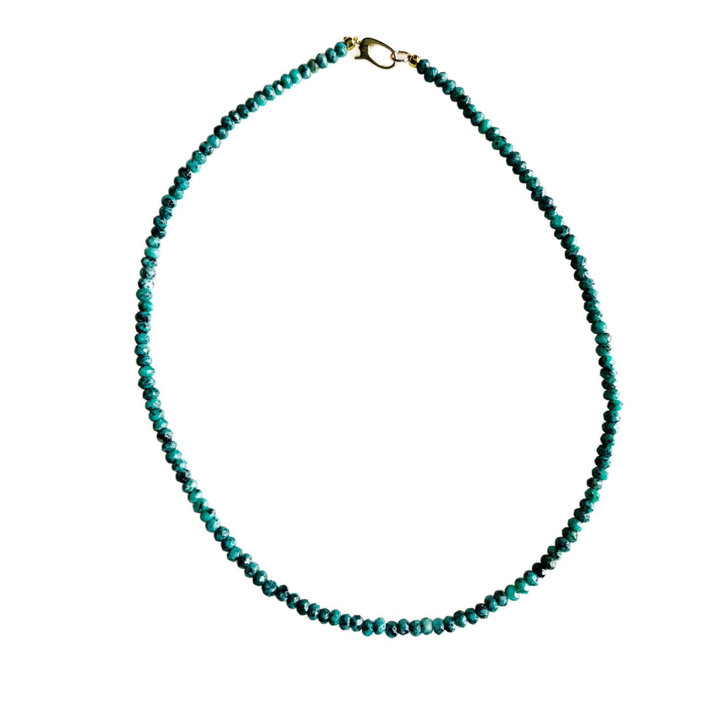 Dainty Candy Gemstone Necklace: White