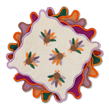 Fall Cocktail Napkin Set of 6