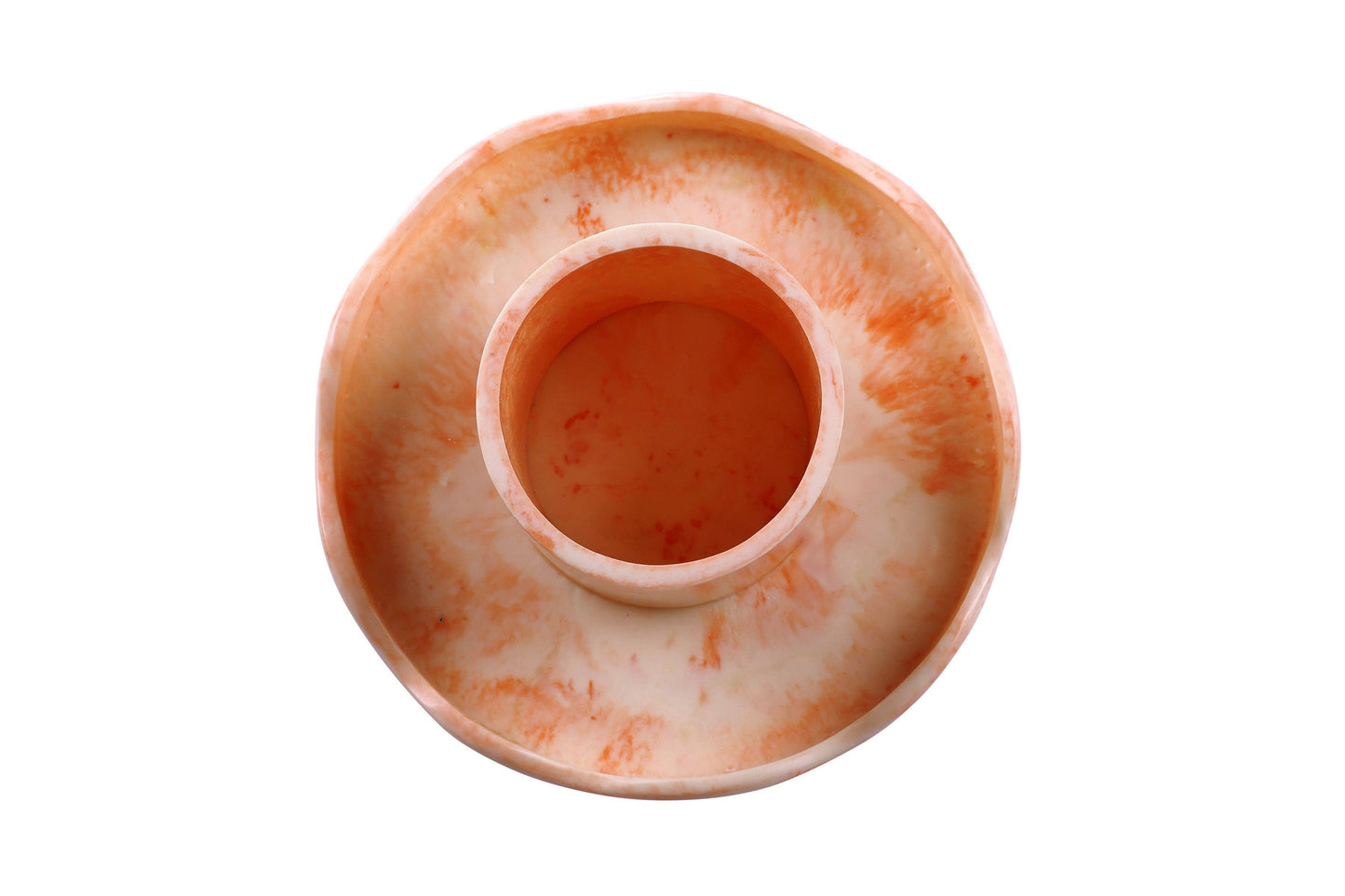 Pink Scallop Resin Cake Stand | Hand-Poured Resin