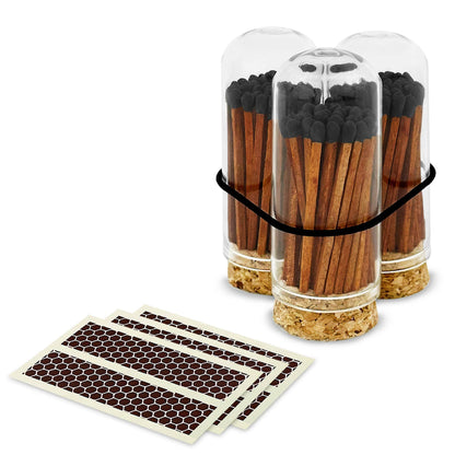 2" Matches + Mini Cloche - Colors of Your Choice + Strikers: White Tip