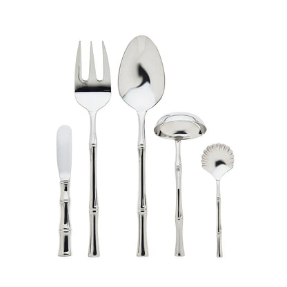 Bamboo Mirrored 18/10 Stainless Steel 5 Piece Hostess Set