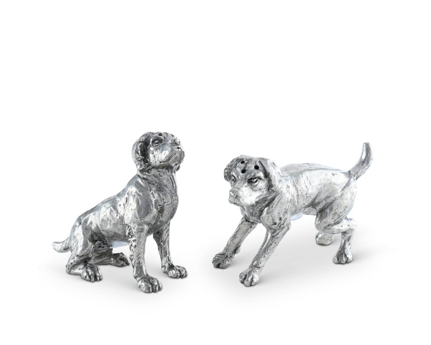 Pewter Spaniel Salt & Pepper Set