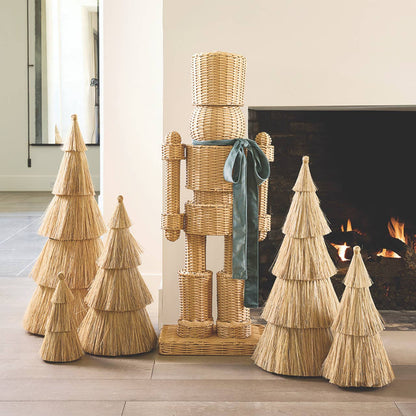 Natural Grass Tree - 13" H: Iron ,  Natural Grass / 13" H x 6" Dia