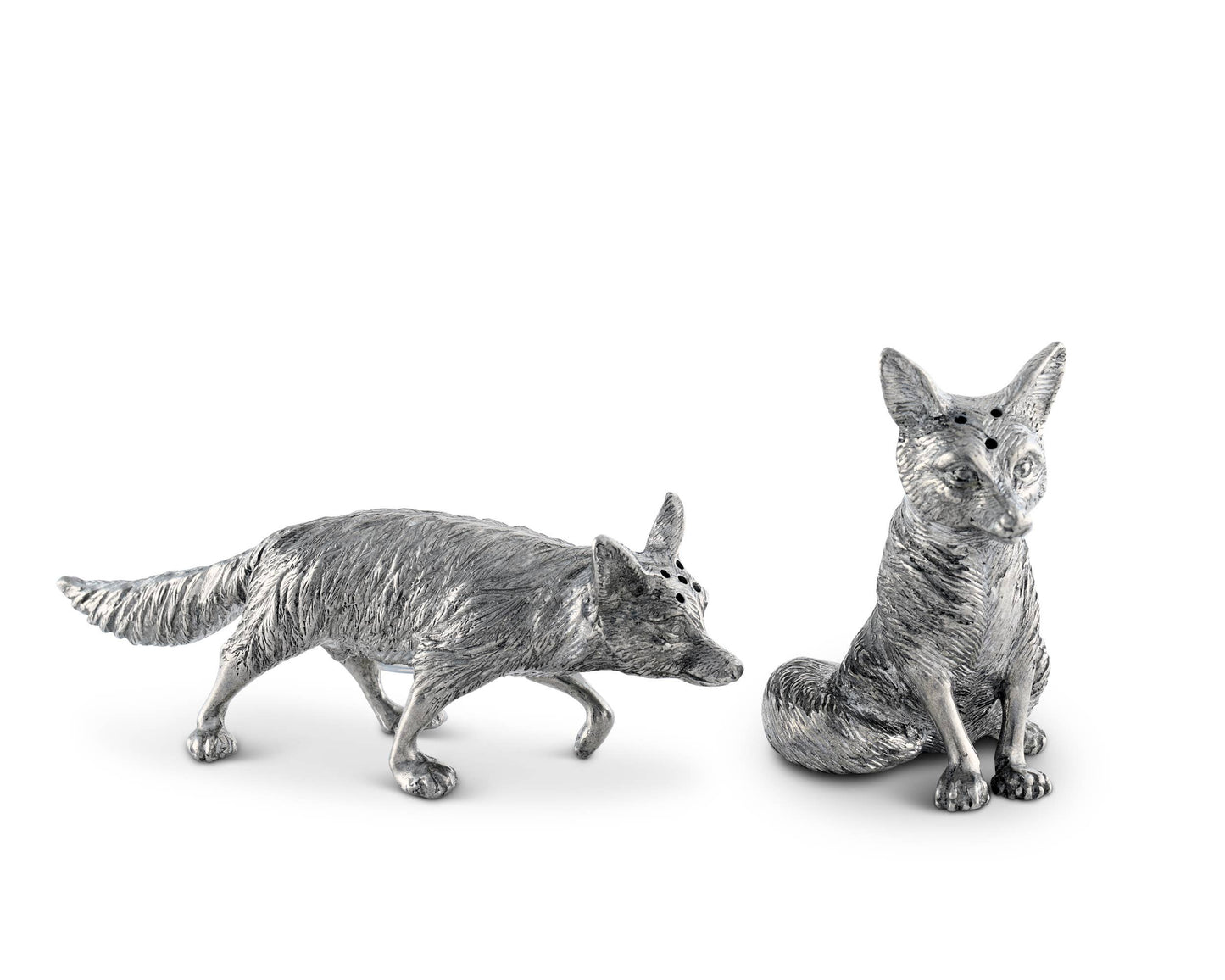 Pewter Foxes Salt & Pepper Set