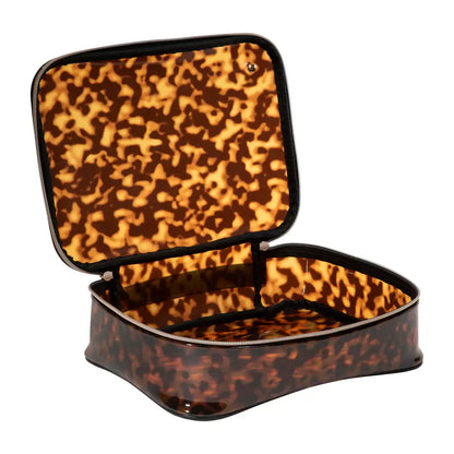 Miami Clearly Tortoise Claire Jumbo Makeup Case