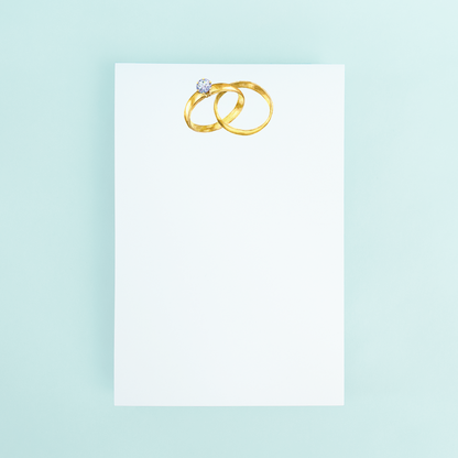 Notepad Wedding Rings