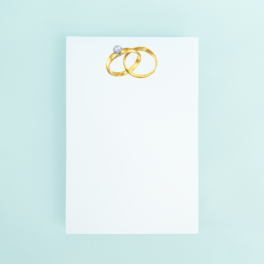Notepad Wedding Rings
