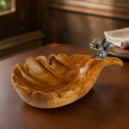 Leaf Nut Bowl Squirrel