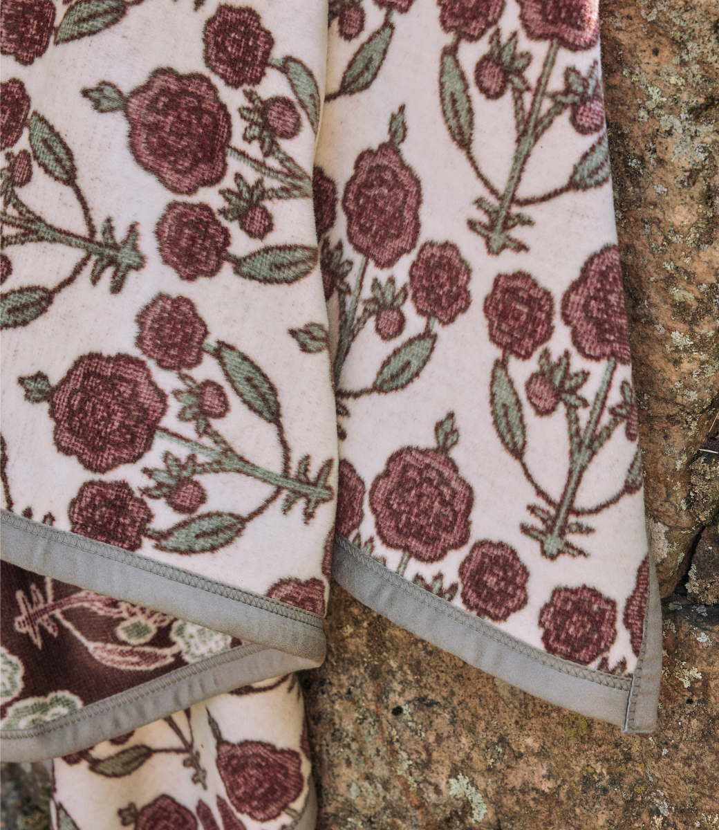 Ruthie Blockprint Blanket: Original