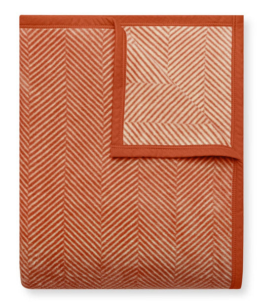Harborview Herringbone Desert Red Blanket: Original