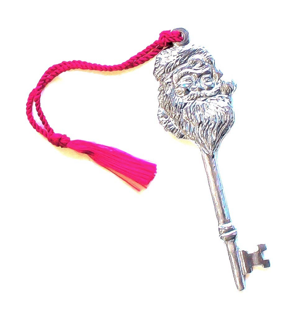 Magical Santa Key Ornament - Christmas Eve Gift for Child: Santa Key and Red Tassel
