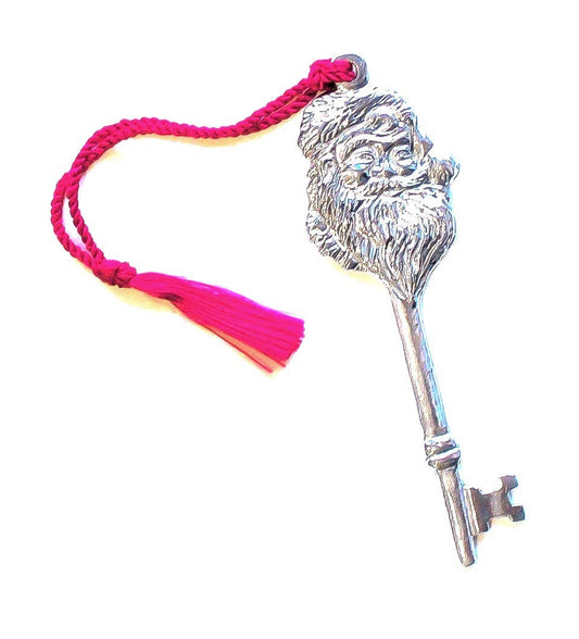 Magical Santa Key Ornament - Christmas Eve Gift for Child: Santa Key and Red Tassel
