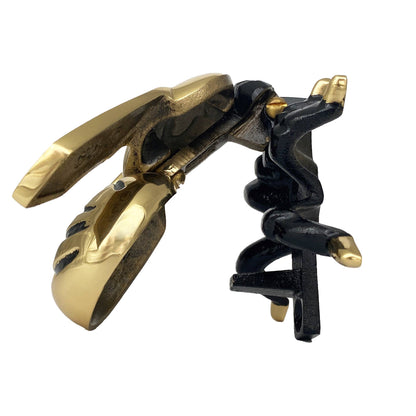Bumblebee Door Knocker: Brass