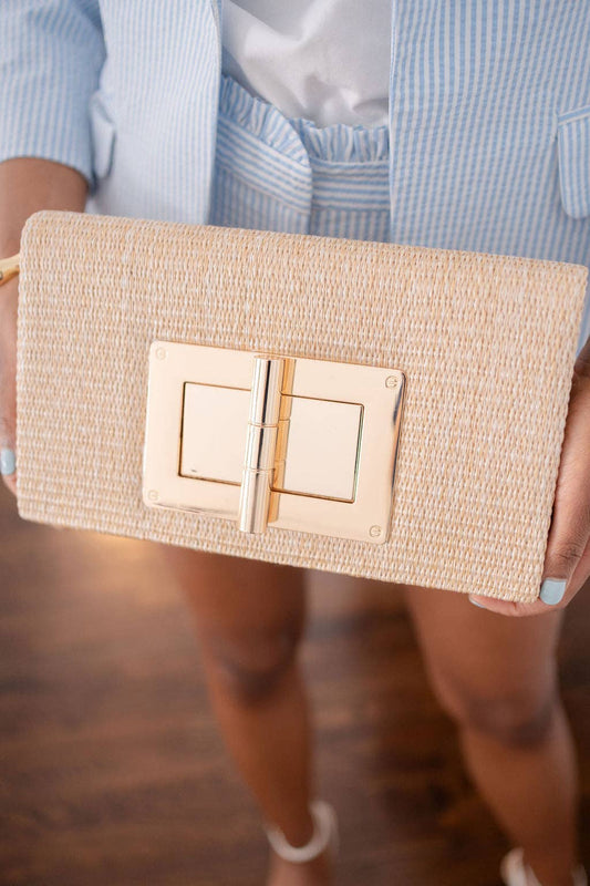 Lillian Clutch - Straw - WS